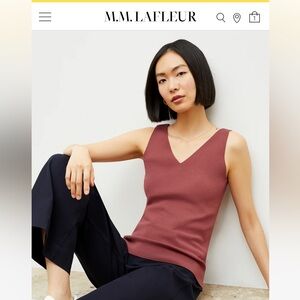 The Peggy Top - Eco 365Knit Dark Coral small